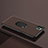 Funda Silicona Carcasa Ultrafina Goma con Magnetico Anillo de dedo Soporte T04 para Apple iPhone 11 Pro Max Marron