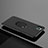 Funda Silicona Carcasa Ultrafina Goma con Magnetico Anillo de dedo Soporte T04 para Apple iPhone 11 Pro Max Negro