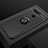 Funda Silicona Carcasa Ultrafina Goma con Magnetico Anillo de dedo Soporte T04 para Huawei Honor V20 Negro
