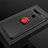 Funda Silicona Carcasa Ultrafina Goma con Magnetico Anillo de dedo Soporte T04 para Huawei Honor V20 Rojo y Negro