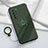 Funda Silicona Carcasa Ultrafina Goma con Magnetico Anillo de dedo Soporte T04 para Huawei Nova 7 SE 5G Verde