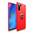 Funda Silicona Carcasa Ultrafina Goma con Magnetico Anillo de dedo Soporte T04 para Huawei P30 Pro Rojo