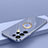 Funda Silicona Carcasa Ultrafina Goma con Magnetico Anillo de dedo Soporte T04 para Samsung Galaxy S21 Ultra 5G Azul