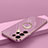 Funda Silicona Carcasa Ultrafina Goma con Magnetico Anillo de dedo Soporte T04 para Samsung Galaxy S21 Ultra 5G Morado