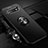 Funda Silicona Carcasa Ultrafina Goma con Magnetico Anillo de dedo Soporte T05 para Samsung Galaxy S10 Plus Negro