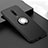 Funda Silicona Carcasa Ultrafina Goma con Magnetico Anillo de dedo Soporte T06 para Xiaomi Redmi K20 Negro