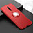 Funda Silicona Carcasa Ultrafina Goma con Magnetico Anillo de dedo Soporte T06 para Xiaomi Redmi K20 Rojo
