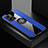 Funda Silicona Carcasa Ultrafina Goma con Magnetico Anillo de dedo Soporte X01L para Oppo A57 5G Azul