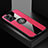 Funda Silicona Carcasa Ultrafina Goma con Magnetico Anillo de dedo Soporte X01L para Oppo A77 5G Rojo