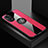 Funda Silicona Carcasa Ultrafina Goma con Magnetico Anillo de dedo Soporte X01L para Oppo A78 5G Rojo
