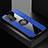 Funda Silicona Carcasa Ultrafina Goma con Magnetico Anillo de dedo Soporte X01L para Oppo F19 Pro+ Plus 5G Azul