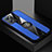 Funda Silicona Carcasa Ultrafina Goma con Magnetico Anillo de dedo Soporte X01L para Oppo Find X5 Lite 5G Azul