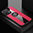 Funda Silicona Carcasa Ultrafina Goma con Magnetico Anillo de dedo Soporte X01L para Oppo Reno9 5G Rojo