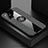Funda Silicona Carcasa Ultrafina Goma con Magnetico Anillo de dedo Soporte X01L para Samsung Galaxy A51 4G Gris