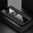 Funda Silicona Carcasa Ultrafina Goma con Magnetico Anillo de dedo Soporte X01L para Samsung Galaxy A71 5G Negro