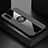 Funda Silicona Carcasa Ultrafina Goma con Magnetico Anillo de dedo Soporte X01L para Samsung Galaxy A90 5G Gris