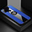 Funda Silicona Carcasa Ultrafina Goma con Magnetico Anillo de dedo Soporte X01L para Samsung Galaxy M30s Azul
