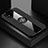 Funda Silicona Carcasa Ultrafina Goma con Magnetico Anillo de dedo Soporte X01L para Samsung Galaxy M51 Negro