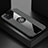 Funda Silicona Carcasa Ultrafina Goma con Magnetico Anillo de dedo Soporte X01L para Samsung Galaxy Note 10 Lite Gris