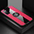 Funda Silicona Carcasa Ultrafina Goma con Magnetico Anillo de dedo Soporte X01L para Samsung Galaxy S20 Lite 5G Rojo