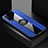 Funda Silicona Carcasa Ultrafina Goma con Magnetico Anillo de dedo Soporte X01L para Vivo Y11s Azul
