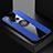 Funda Silicona Carcasa Ultrafina Goma con Magnetico Anillo de dedo Soporte X01L para Vivo Y50 Azul