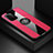 Funda Silicona Carcasa Ultrafina Goma con Magnetico Anillo de dedo Soporte X01L para Xiaomi Mi 11X Pro 5G Rojo