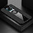 Funda Silicona Carcasa Ultrafina Goma con Magnetico Anillo de dedo Soporte X01L para Xiaomi Redmi 10X Pro 5G Negro