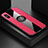 Funda Silicona Carcasa Ultrafina Goma con Magnetico Anillo de dedo Soporte X01L para Xiaomi Redmi 9A Rojo