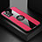 Funda Silicona Carcasa Ultrafina Goma con Magnetico Anillo de dedo Soporte X01L para Xiaomi Redmi Note 10 Pro 5G Rojo