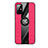Funda Silicona Carcasa Ultrafina Goma con Magnetico Anillo de dedo Soporte X02L para Samsung Galaxy A51 5G Rojo