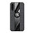 Funda Silicona Carcasa Ultrafina Goma con Magnetico Anillo de dedo Soporte X02L para Samsung Galaxy A90 5G Negro