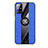 Funda Silicona Carcasa Ultrafina Goma con Magnetico Anillo de dedo Soporte X02L para Samsung Galaxy M31s Azul