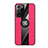 Funda Silicona Carcasa Ultrafina Goma con Magnetico Anillo de dedo Soporte X02L para Samsung Galaxy Note 20 Ultra 5G Rojo