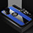 Funda Silicona Carcasa Ultrafina Goma con Magnetico Anillo de dedo Soporte X03L para Oppo A94 5G Azul