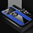Funda Silicona Carcasa Ultrafina Goma con Magnetico Anillo de dedo Soporte X03L para Oppo K10 5G Azul