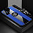 Funda Silicona Carcasa Ultrafina Goma con Magnetico Anillo de dedo Soporte X03L para Xiaomi Poco F4 GT 5G Azul