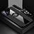 Funda Silicona Carcasa Ultrafina Goma con Magnetico Anillo de dedo Soporte X03L para Xiaomi Poco F4 GT 5G Negro
