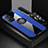 Funda Silicona Carcasa Ultrafina Goma con Magnetico Anillo de dedo Soporte X03L para Xiaomi Poco X4 Pro 5G Azul