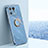 Funda Silicona Carcasa Ultrafina Goma con Magnetico Anillo de dedo Soporte XL1 para Xiaomi Mi 13 Pro 5G Azul