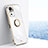 Funda Silicona Carcasa Ultrafina Goma con Magnetico Anillo de dedo Soporte XL1 para Xiaomi Poco M5S Blanco