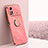 Funda Silicona Carcasa Ultrafina Goma con Magnetico Anillo de dedo Soporte XL1 para Xiaomi Poco X4 Pro 5G Rosa Roja
