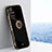 Funda Silicona Carcasa Ultrafina Goma con Magnetico Anillo de dedo Soporte XL1 para Xiaomi Redmi 10 4G Negro