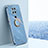 Funda Silicona Carcasa Ultrafina Goma con Magnetico Anillo de dedo Soporte XL1 para Xiaomi Redmi 10X 4G Azul