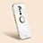 Funda Silicona Carcasa Ultrafina Goma con Magnetico Anillo de dedo Soporte XL1 para Xiaomi Redmi 9 Blanco