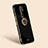 Funda Silicona Carcasa Ultrafina Goma con Magnetico Anillo de dedo Soporte XL1 para Xiaomi Redmi 9 Negro
