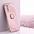 Funda Silicona Carcasa Ultrafina Goma con Magnetico Anillo de dedo Soporte XL1 para Xiaomi Redmi 9T 4G Rosa