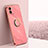 Funda Silicona Carcasa Ultrafina Goma con Magnetico Anillo de dedo Soporte XL1 para Xiaomi Redmi A1 Rosa Roja