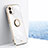 Funda Silicona Carcasa Ultrafina Goma con Magnetico Anillo de dedo Soporte XL1 para Xiaomi Redmi A2 Plus Blanco
