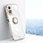 Funda Silicona Carcasa Ultrafina Goma con Magnetico Anillo de dedo Soporte XL1 para Xiaomi Redmi Note 11 Pro 4G Blanco